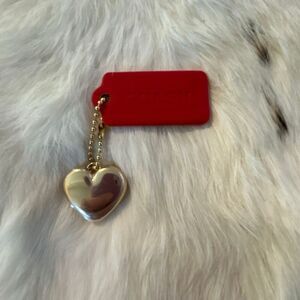 COACH Heart Keychain